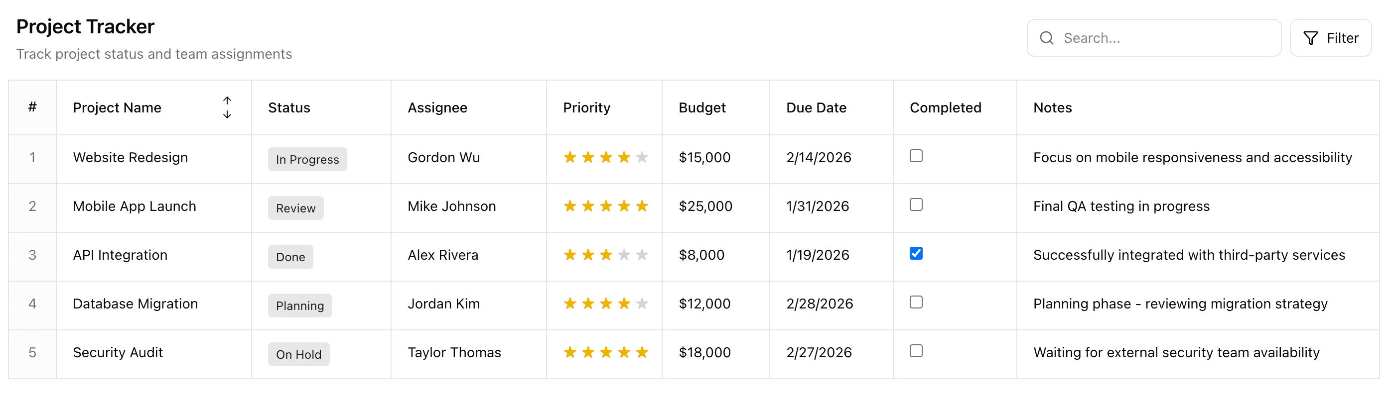Subterranean Data Table System